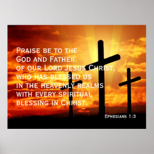 Poster Louvado seja o Deus e Pai de nosso Senhor Jesus