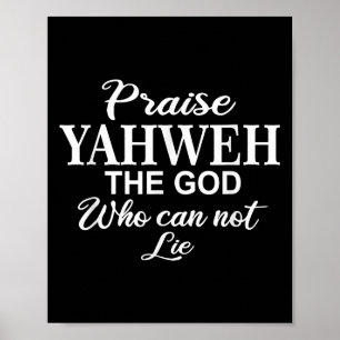 Poster Louve ao Senhor O Deus_ Motivação Cristã Inspirada