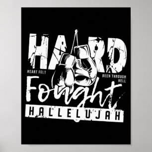 Poster Louvor ao Hallelujah Arduamente Conquistado Versíc