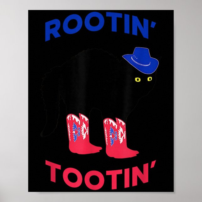 Poster Lovable Cowboy Cat, Rootin Tootin Cat  (Frente)