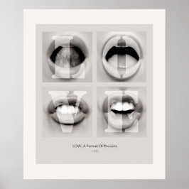 Poster LOVE / A Portrait of Phonetic Emotion