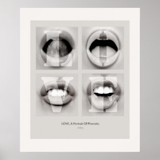 Poster LOVE / A Portrait of Phonetic Emotion