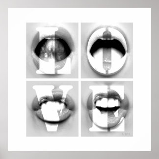 Poster LOVE / A Portrait of Phonetic Emotion