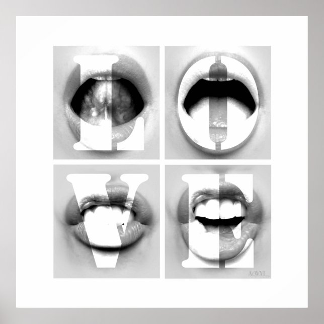 Poster LOVE / A Portrait of Phonetic Emotion (Frente)