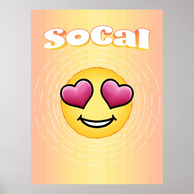Poster Love Eyes Emoji SoCal (Frente)