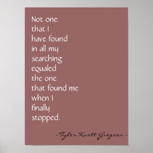 Poster "Love found me" Print