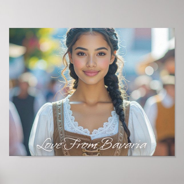 Poster LOVE FROM BAVARIA - Beautiful Bavarian Girl (Frente)