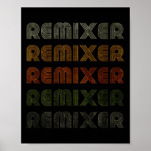Poster Love Heart Remixer Tee Grunge Vintage Style Black