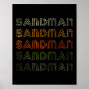 Poster Love Heart Sandman Tee Grunge Vintage Style Black
