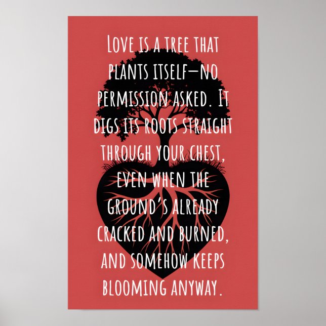 Poster Love Is A Tree (Frente)