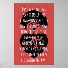 Poster Love is a tree