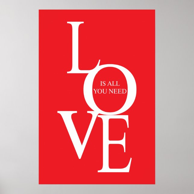 Poster Love is all you need (Frente)
