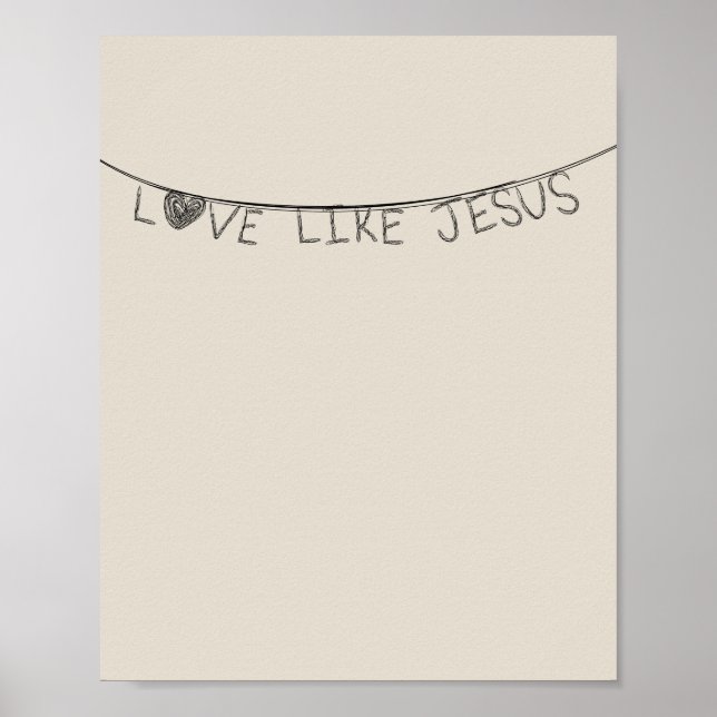 Poster Love Like Jesus (Frente)
