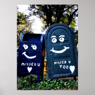 Pôster love mailboxes : i missed you