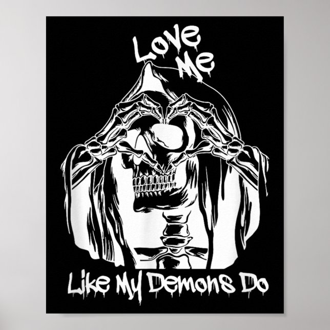 Poster Love Me Like My Demons Do  (Frente)