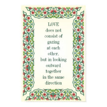 LOVE não consiste em olhar uns para os outros,