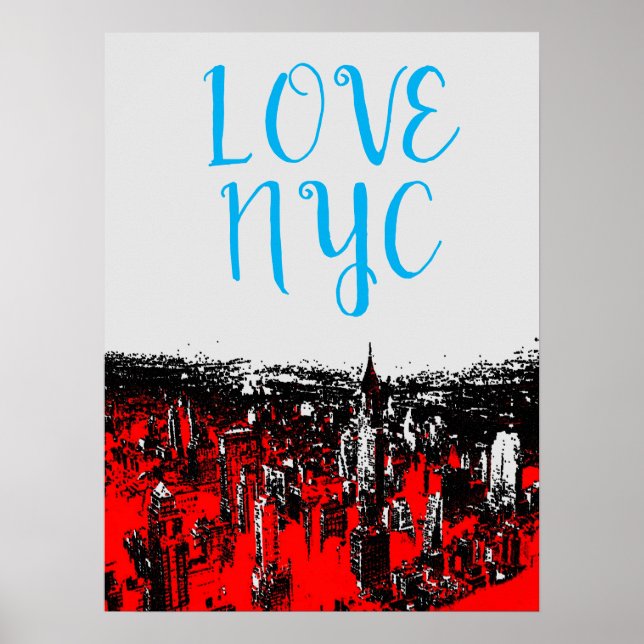 Poster Love NYC Manhattan Nova Iorque (Frente)