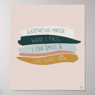 Poster Love Others Quote by Laura Pexton