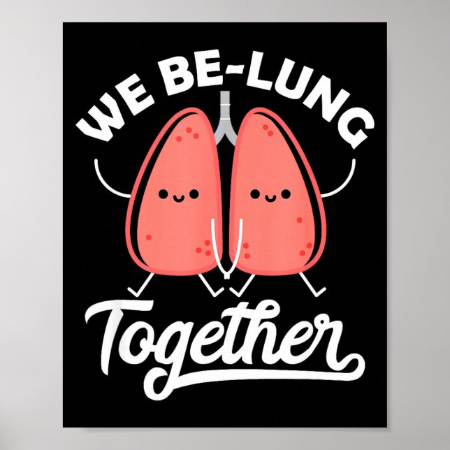 Poster Love Pun Resratory Therast We Belung Together Vale (Frente)