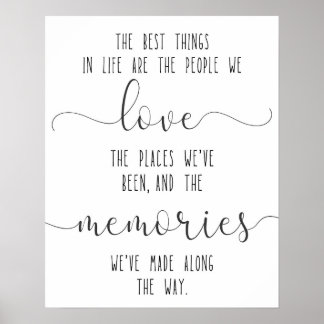 Poster Love quote, Friendship Quote, Friend Gift