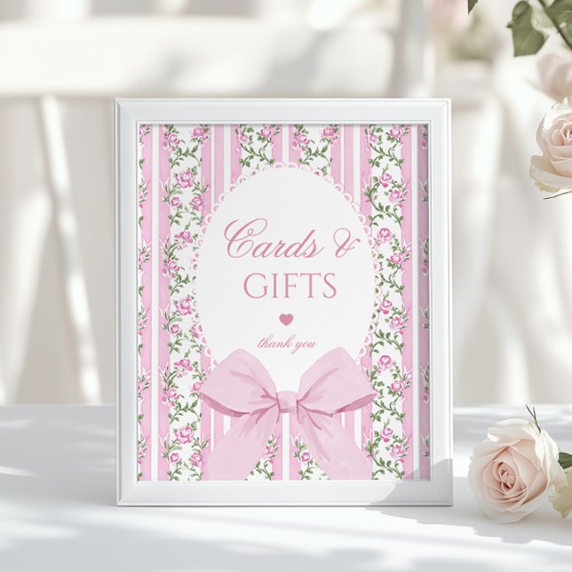 Poster Love Shack Baby Cards and gifts Floral Bow (Criador carregado)