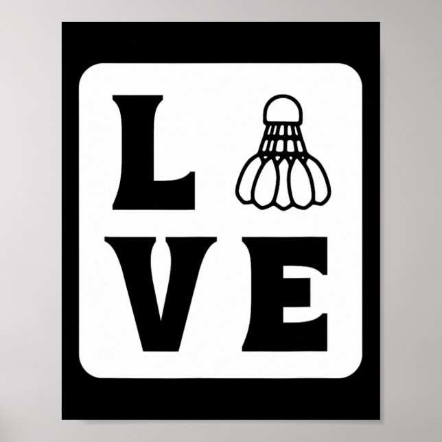 Poster Love Shuttle Dminton (Frente)