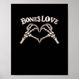 Poster Love Skeleton Hand Classic