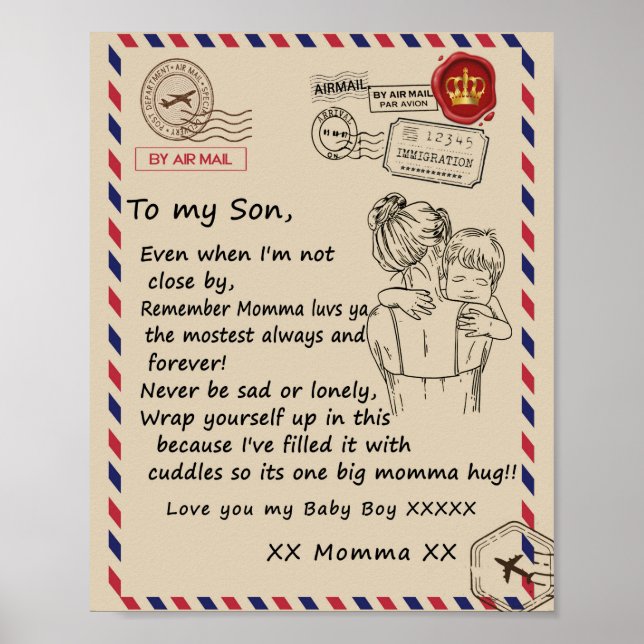 Poster Love Son | Carta À Minha Filha Ama-Te, Menino (Frente)