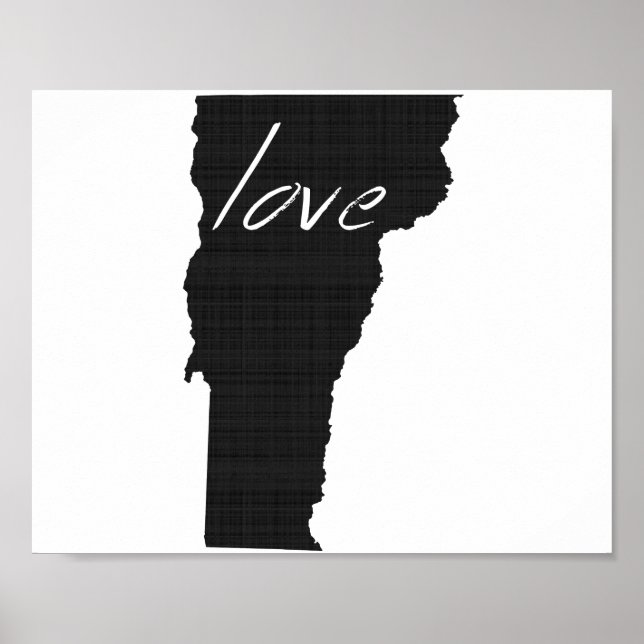 Poster Love Vermont Wall (Frente)