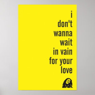 Poster Love, wait in vain