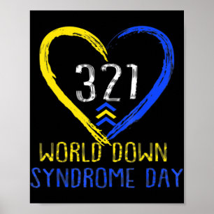 Poster Love World Down Syndrome Awarting Day Love