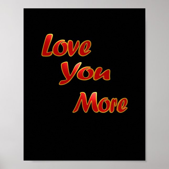 Poster Love You More Balanced Visual Design  (Frente)