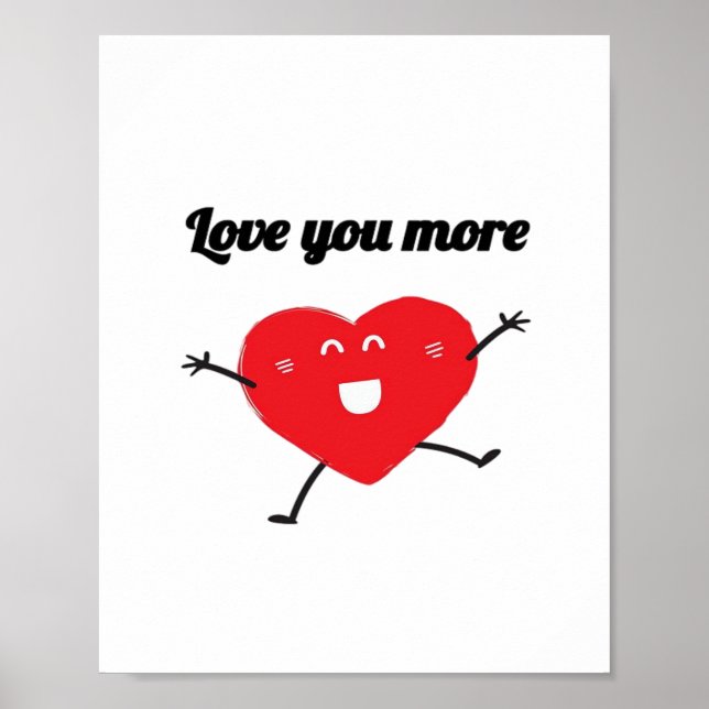 Poster Love You More Balanced Visual Style  (Frente)