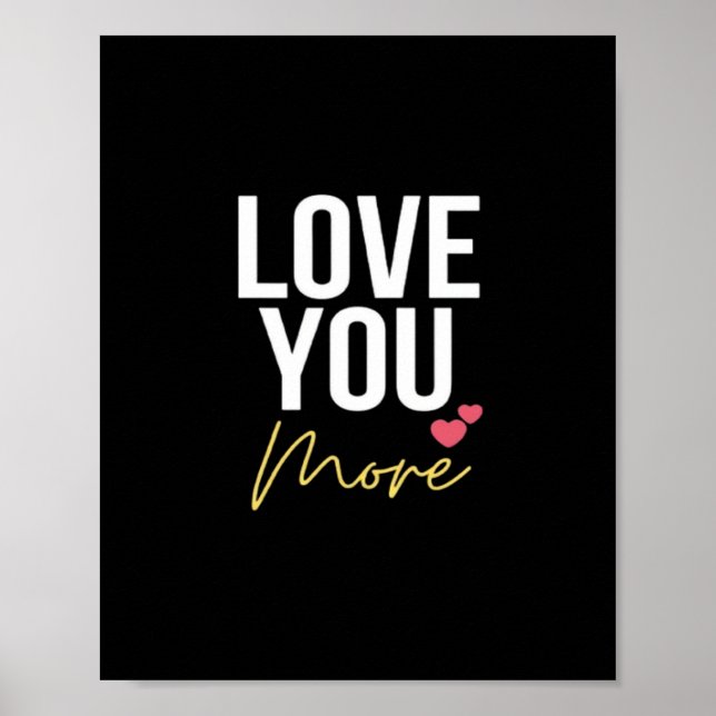 Poster Love You More Elegant Style  (Frente)