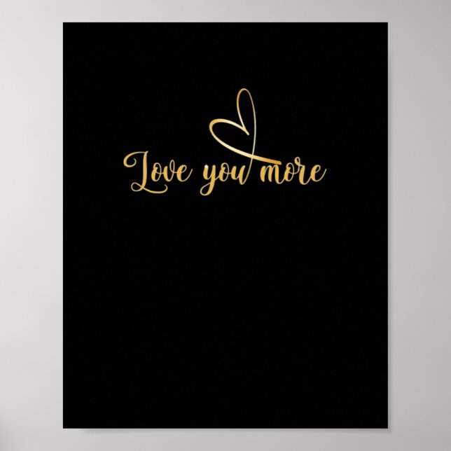 Poster Love You More Modern Aesthetic  (Frente)