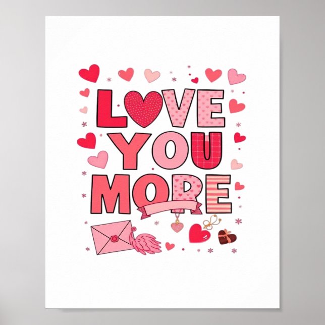 Poster Love You More Polished Love Design  (Frente)