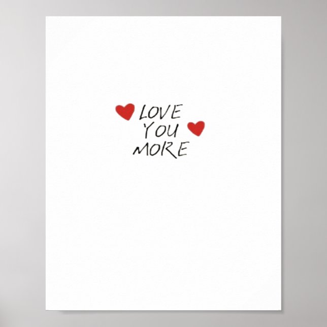 Poster Love You More Quote Minimal Design  (Frente)