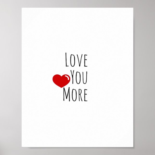 Poster Love You More Refined Aesthetic Style  (Frente)
