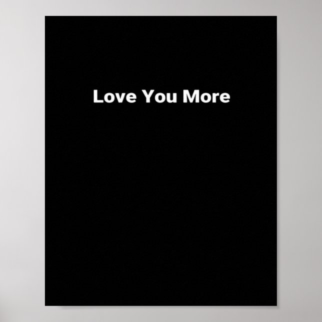 Poster Love You More Sleek Contemporary Look  (Frente)