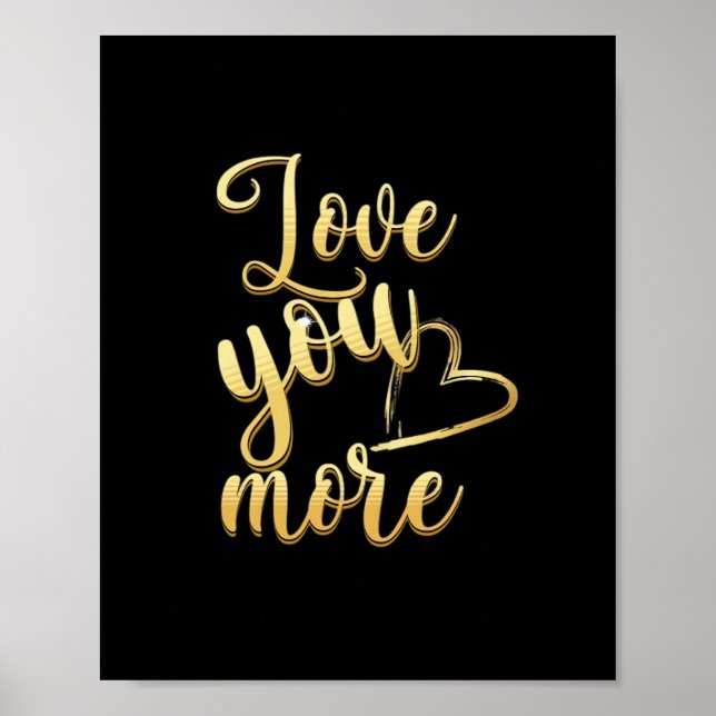 Poster Love You More Soft Modern Style  (Frente)