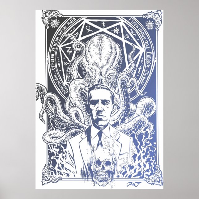 Poster Lovecraft Cthulhu (Frente)