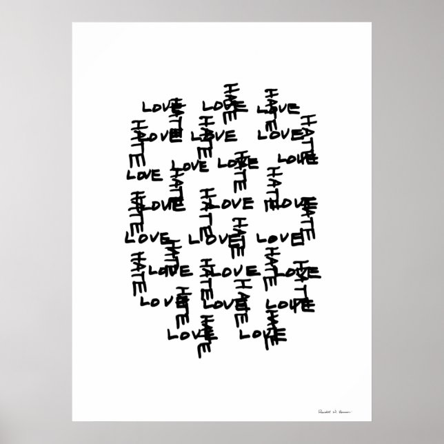 Pôster LoveHate (Frente)