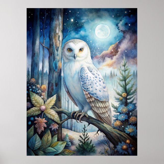 Poster Lovely Snowy Owl (Frente)