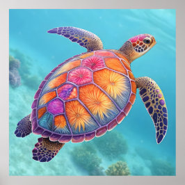 Poster Lovely Turtle