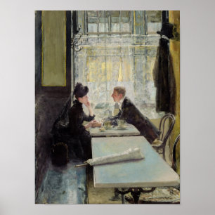 Poster Lovers in a Cafe