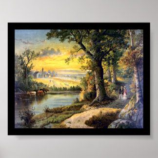 Poster Lovers Ramble 1880