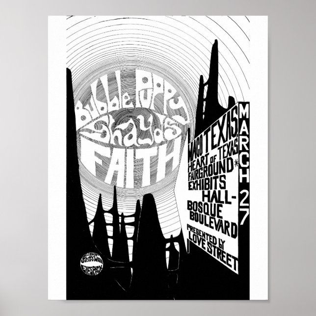 Poster LoveStreetLightCircusflyer WacoShowMar27'69 (Frente)