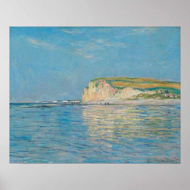 Poster Low Tide em Pourville, perto de Dieppe (1882) por  (Frente)