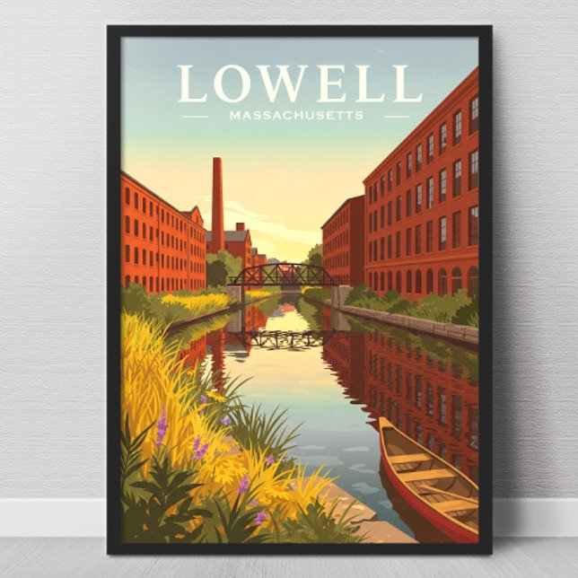 Poster Lowell Massachusetts Antigo (Criador carregado)