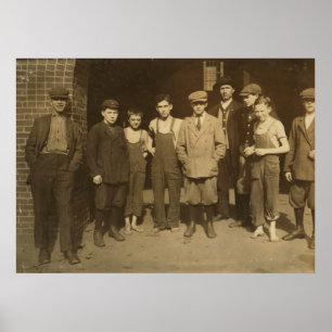 Poster Lowell, Massachusetts. Child Laborers, 1911